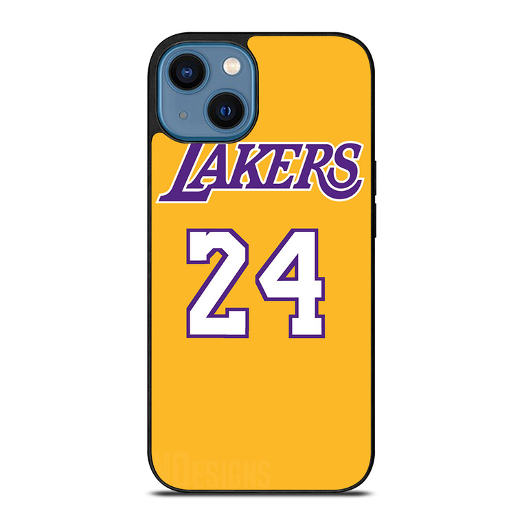 LA LAKERS JERSEY 24 KOBE BRYANT iPhone 14 Case