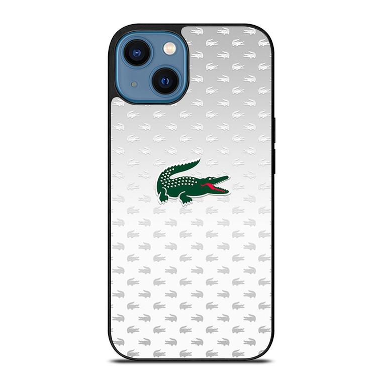 LACOSTE SILVER PATTERN iPhone 14 Case
