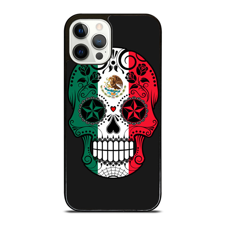 MEXICO SKULL SKELETON FLAG iPhone 12 Pro Case