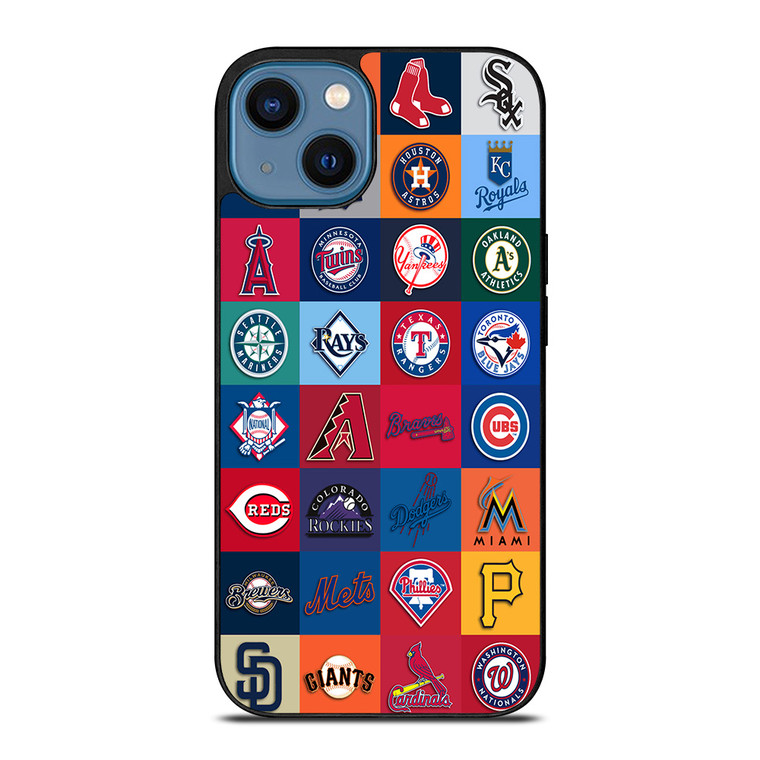 MAJOR BASEBALL LEAGUE CLUB COLLAGE iPhone 14 Case