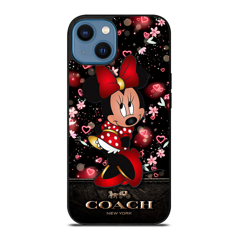 MINNIE MOUSE COACH FLOWERS iPhone 14 Case