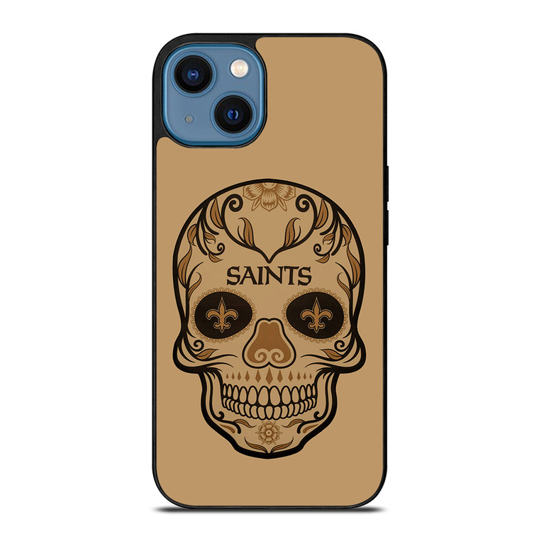 NEW ORLEANS SAINTS SKULL iPhone 14 Case