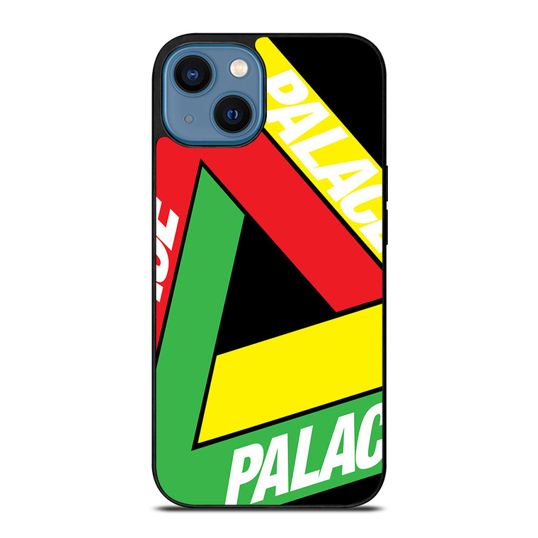 PALACE BIG LOGO RED YELLOW GREEN iPhone 14 Case