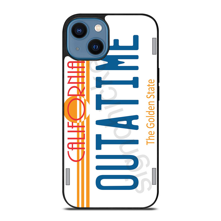 PLATE LICENSE CALIFORNIA iPhone 14 Case