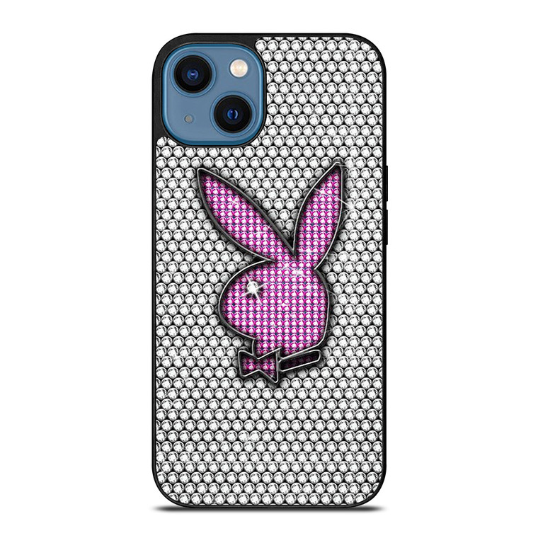 PLAY BOY BUNNY LOGO SPARKLE iPhone 14 Case