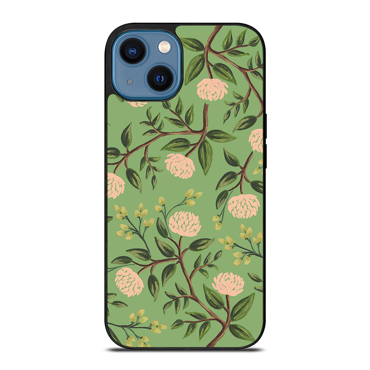 RIFLE PAPER EMERALD PEONIES iPhone 14 Case