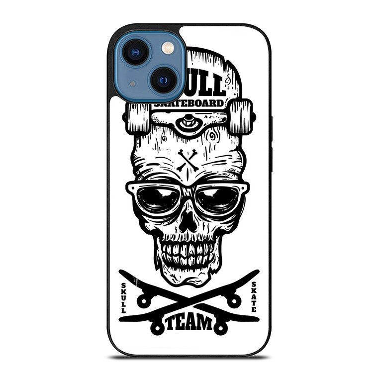 SKULL SKATEBOARD TEAM LOGO iPhone 14 Case