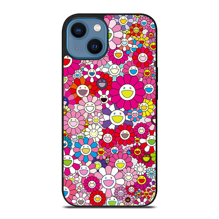 Takashi Murakami Flowers Pink iPhone 14 Case