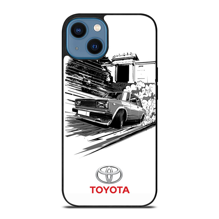 TOYOTA CAR CLASSIC SKETCH iPhone 14 Case TOYOTA CAR CLASSIC SKETCH iPhone 14 Case