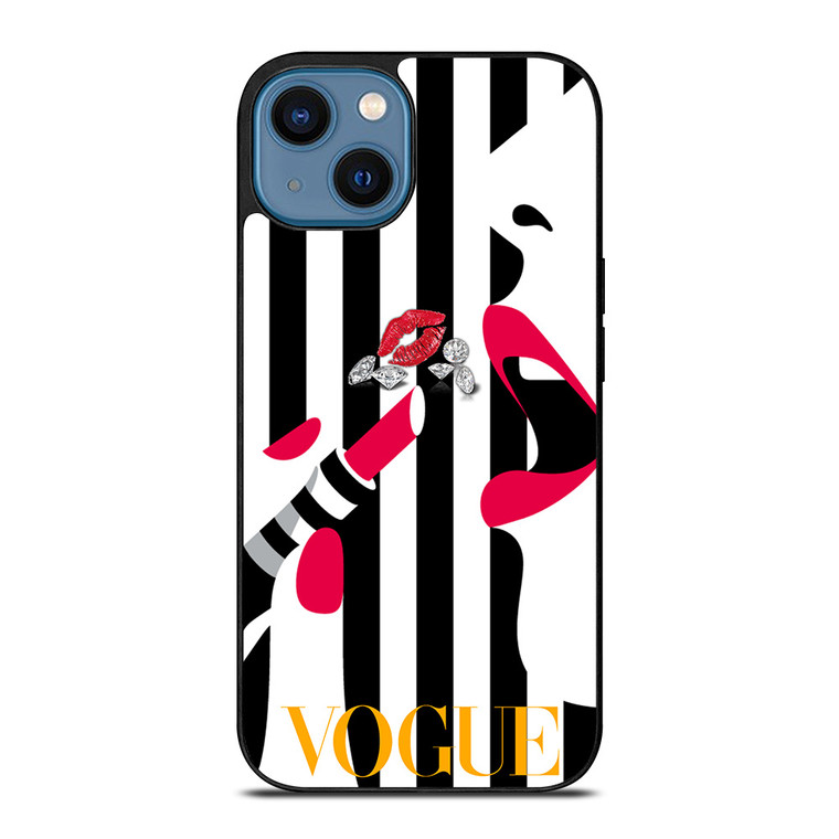 VOGUE LOGO LIPSTICK iPhone 14 Case