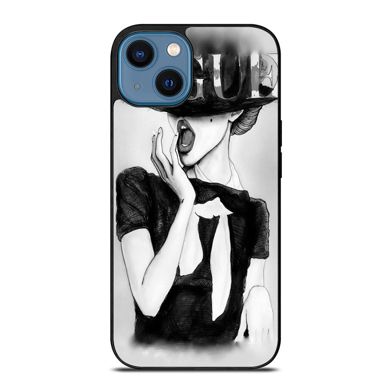 VOGUE LOGO SKETCH iPhone 14 Case
