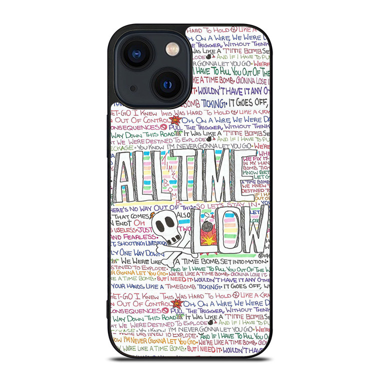 ALL TIME LOW WRITTING iPhone 14 Plus Case