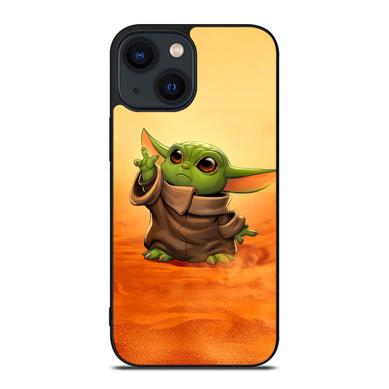 BABY YODA CARTOON STAR WARS iPhone 14 Plus Case
