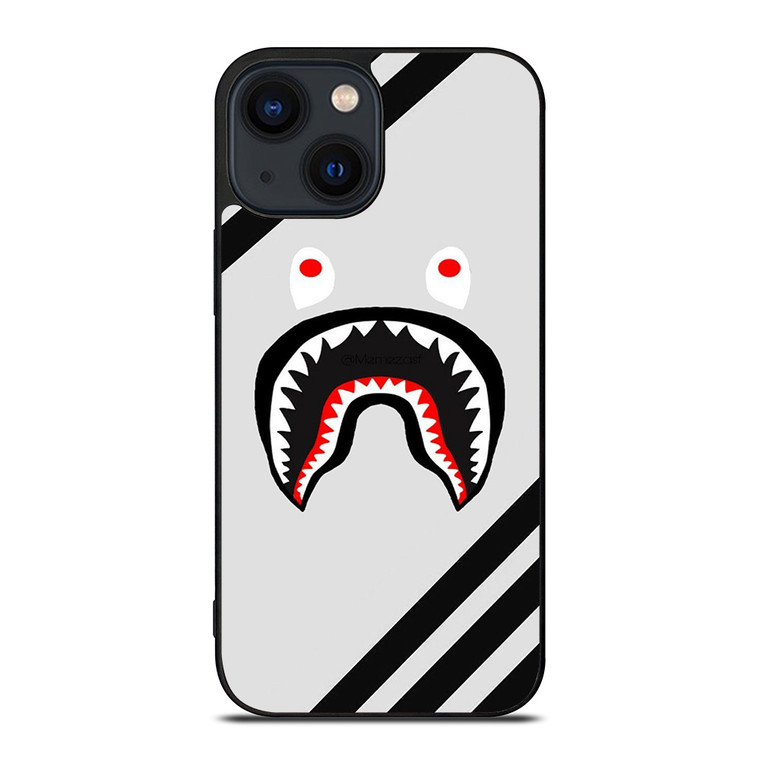 BAPE SHARK ADIDAS STRIPE iPhone 14 Plus Case