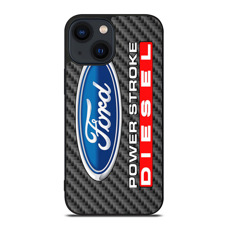CARBON ORD POWERSTROKE DIESEL LOGO iPhone 14 Plus Case