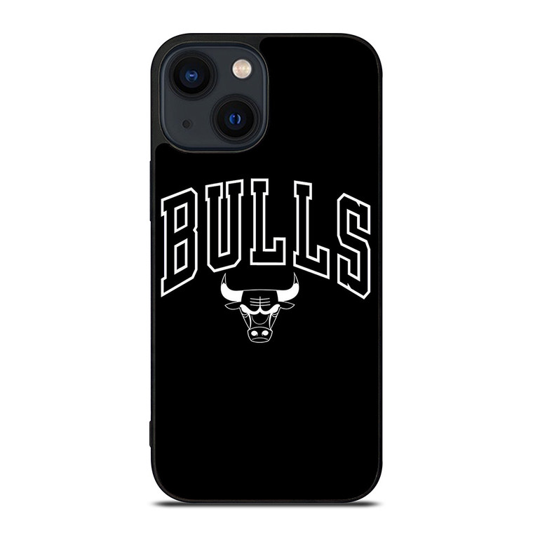 CHICAGO BULLS LOGO BLACK iPhone 14 Plus Case