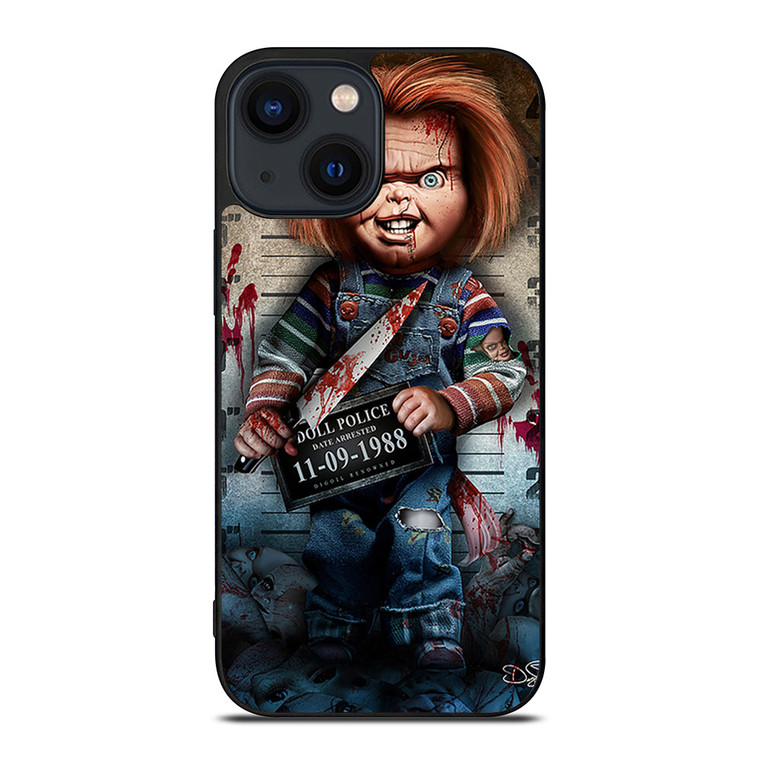 CHUCKY DOLL WITH KNIFE 2 iPhone 14 Plus Case CHUCKY DOLL WITH KNIFE 2 iPhone 14 Plus Case