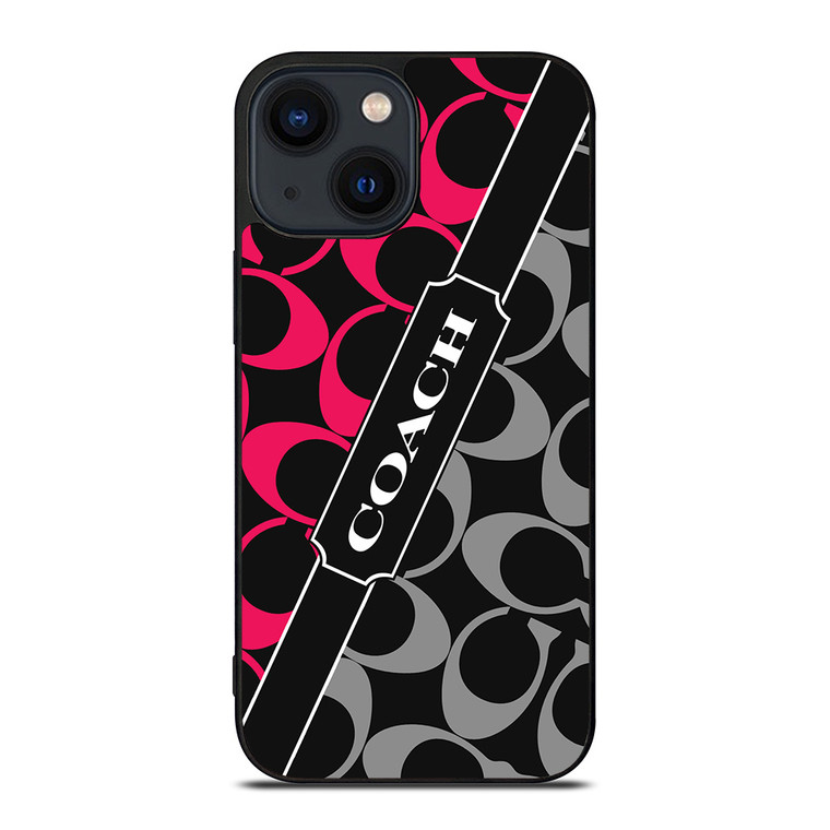 COACH NEW YORK RED WHITE iPhone 14 Plus Case