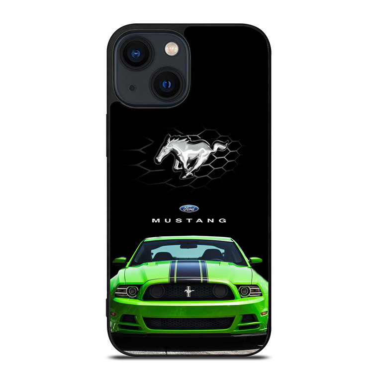FORD MUSTANG CAR GREEN iPhone 14 Plus Case