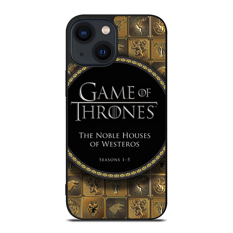 GAME OF THRONES THE NOBLE HOUSES OF WESTEROS iPhone 14 Plus Case