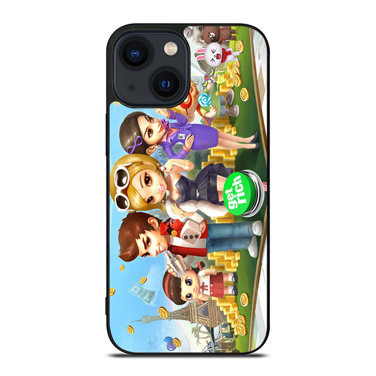 GET RICH GAME Line iPhone 14 Plus Case