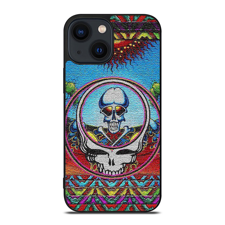 GRATEFUL DEAD SKULL FLORAL iPhone 14 Plus Case