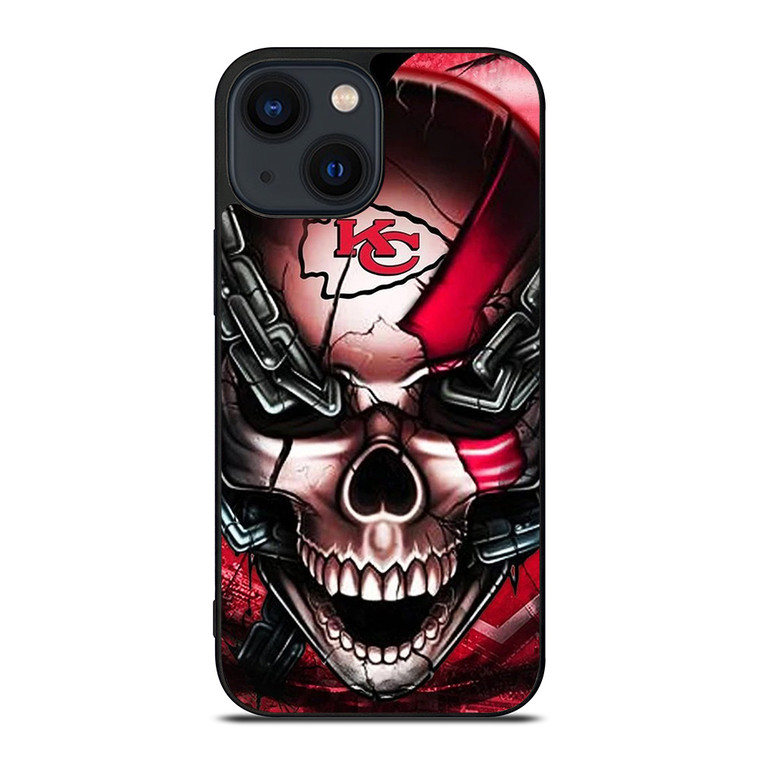 KANSAS CITY CHIEFS SKULL iPhone 14 Plus Case