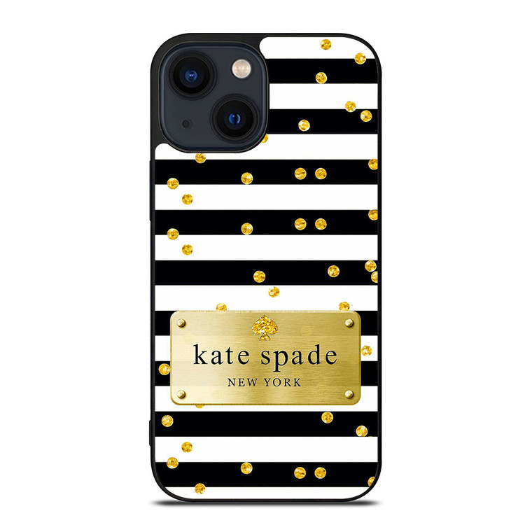 KATE SPADE POLKADOTS GOLD iPhone 14 Plus Case