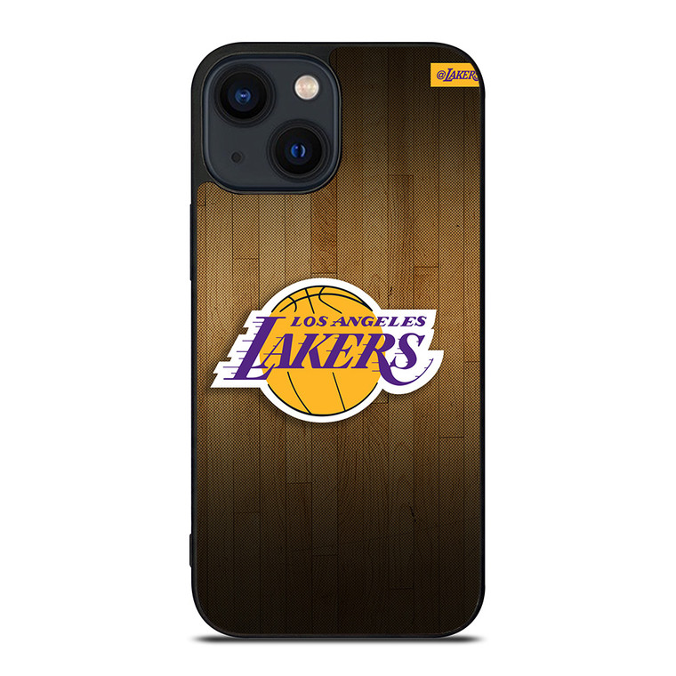 LA LAKERS BASKETBALL WOODEN iPhone 14 Plus Case