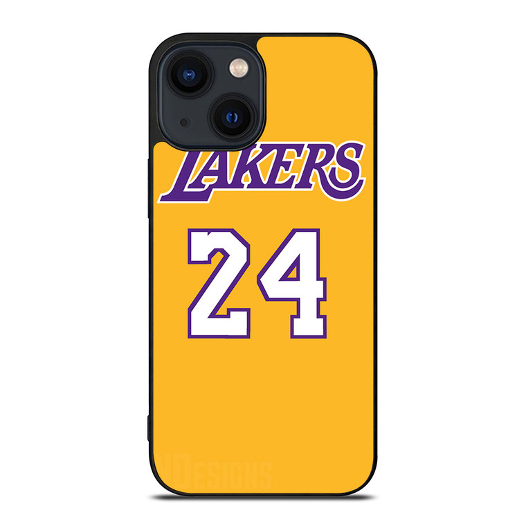 LA LAKERS JERSEY 24 KOBE BRYANT iPhone 14 Plus Case