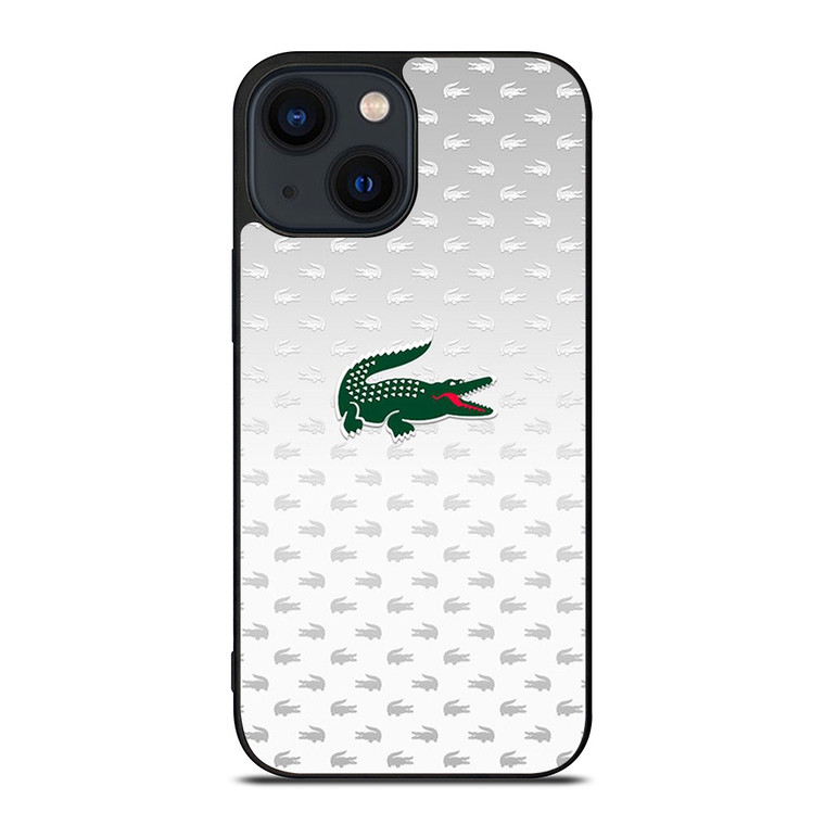 LACOSTE SILVER PATTERN iPhone 14 Plus Case