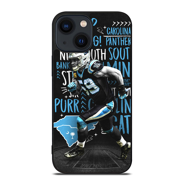 LUKE KUECHLY CAROLINA PANTHERS iPhone 14 Plus Case