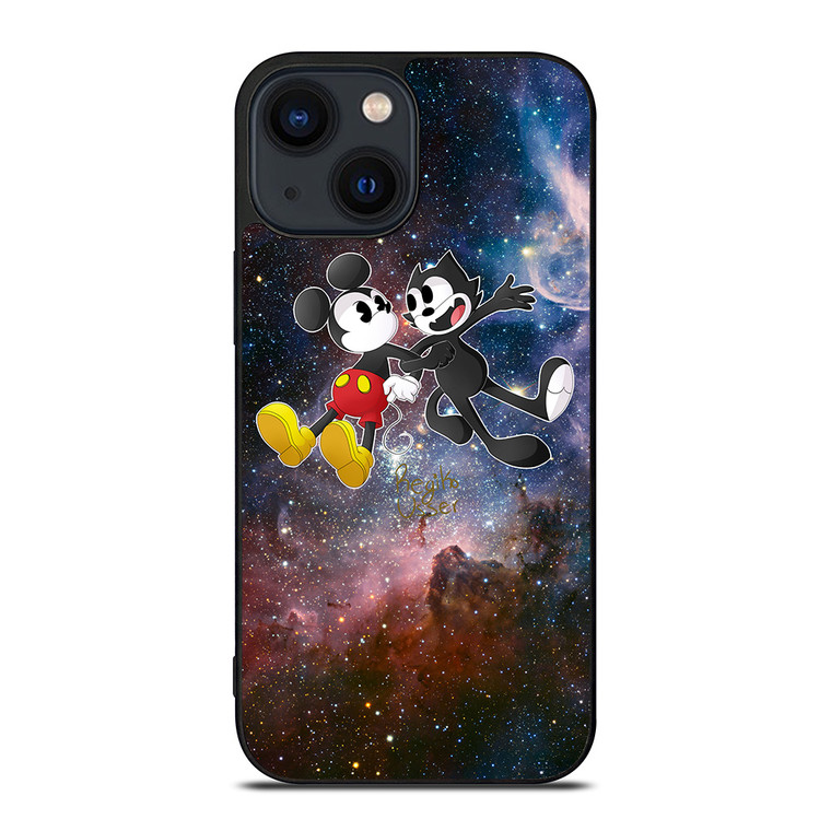 MICKEY MOUSE AND FELIX THE CAT iPhone 14 Plus Case
