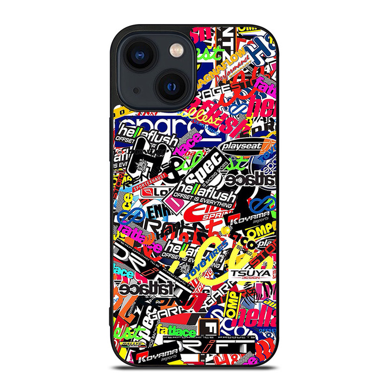 MOTOCROSS MX STICKER BOMB iPhone 14 Plus Case