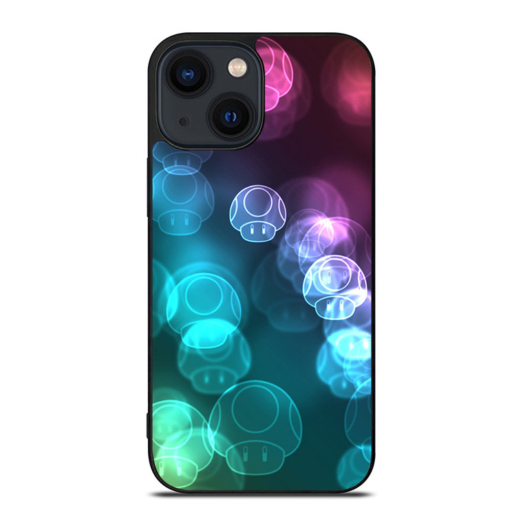 MUSHROOM NEON MARIO BROSS iPhone 14 Plus Case