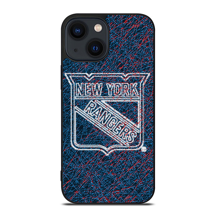 NEW YORK RANGERS ABSTRACT iPhone 14 Plus Case NEW YORK RANGERS ABSTRACT iPhone 14 Plus Case