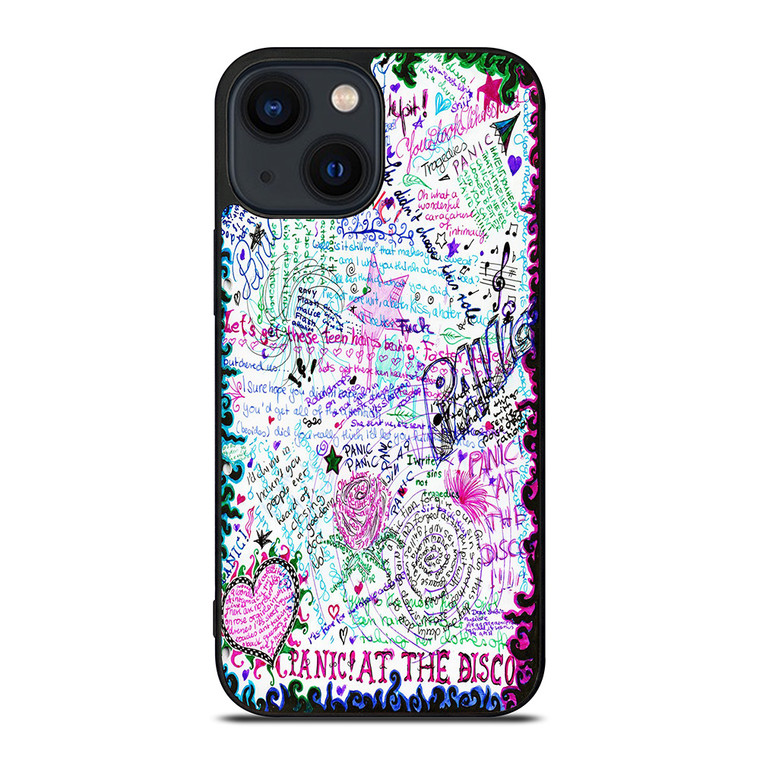 PANIC AT THE DISCO BY SAMARA BLACK iPhone 14 Plus Case PANIC AT THE DISCO BY SAMARA BLACK iPhone 14 Plus Case