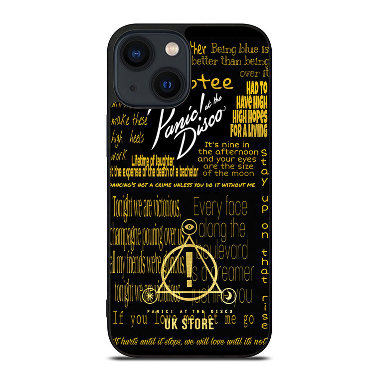 PANIC AT THE DISCO LOGO GOLD iPhone 14 Plus Case