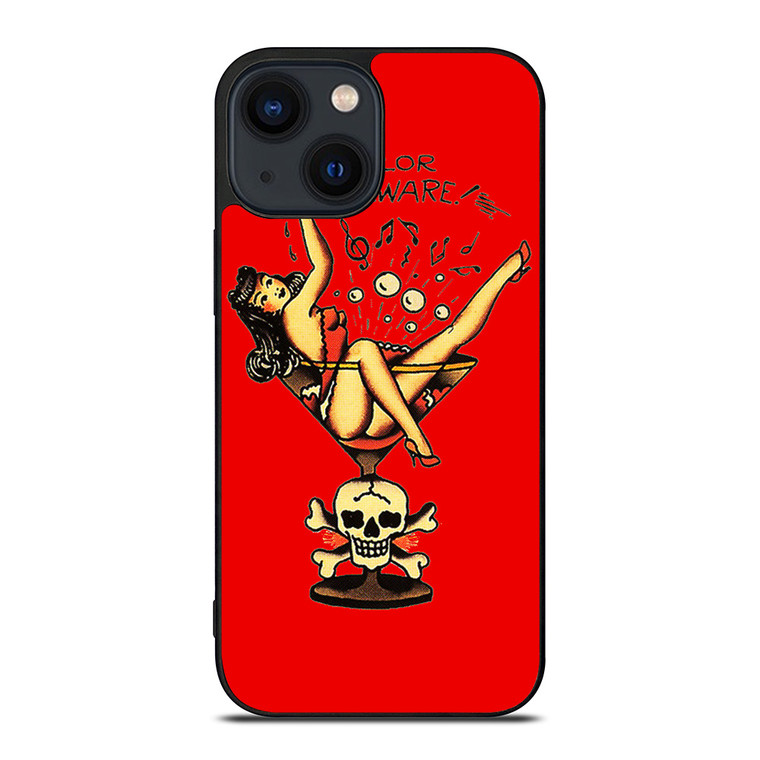 SAILOR JERRY BEWARE iPhone 14 Plus Case