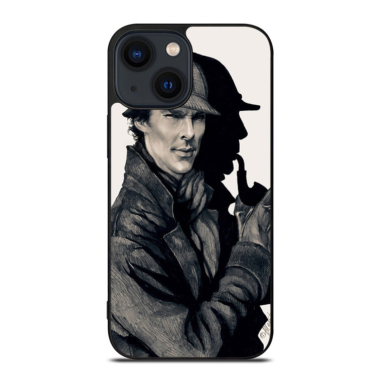 SHERLOCK HOLMES ART iPhone 14 Plus Case SHERLOCK HOLMES ART iPhone 14 Plus Case