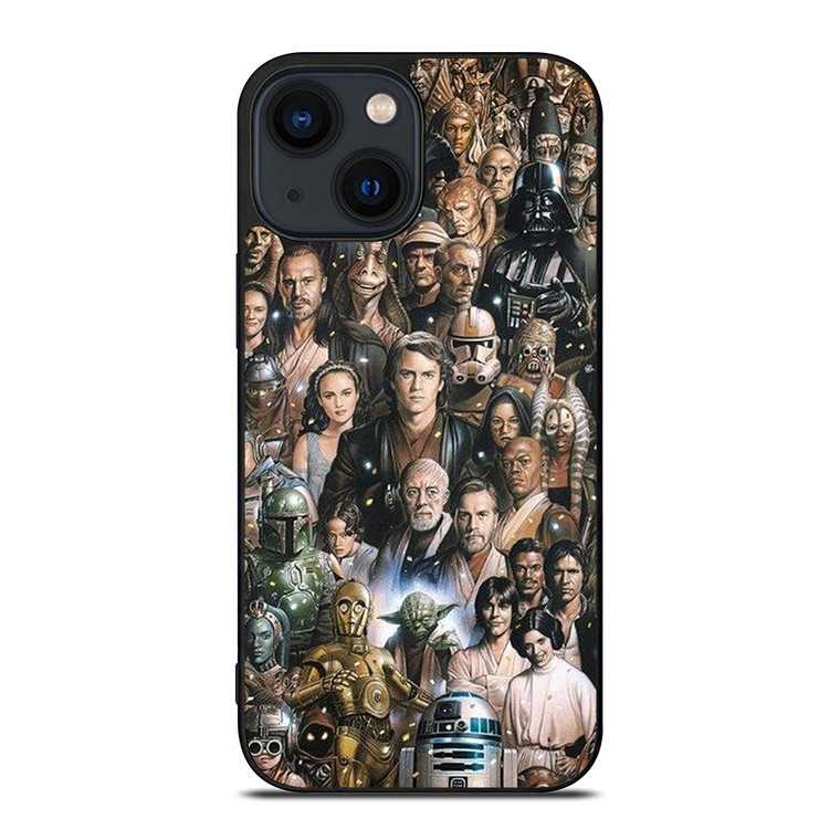 STAR WARS CHARACTERS ART iPhone 14 Plus Case STAR WARS CHARACTERS ART iPhone 14 Plus Case