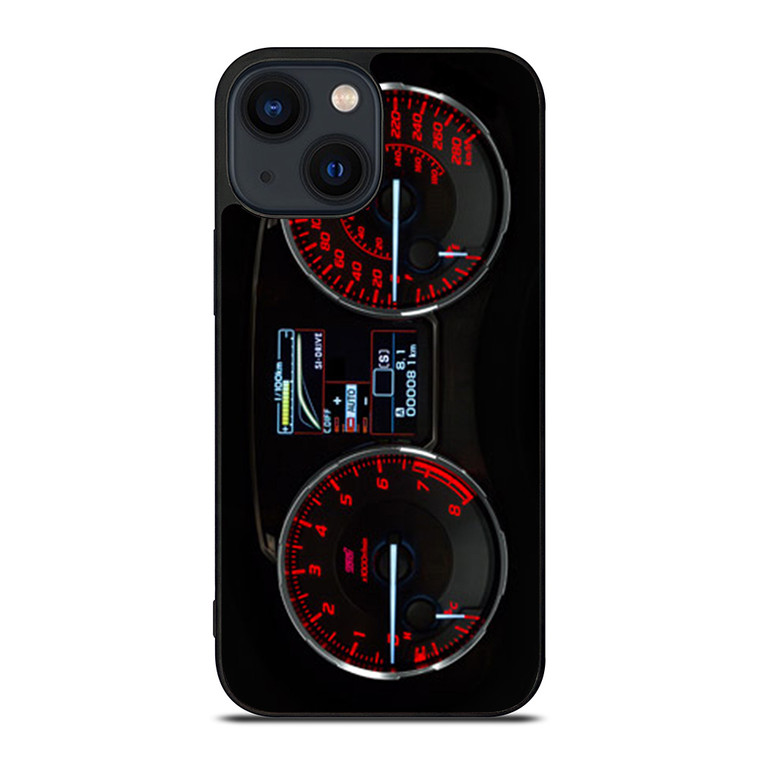 SUBARU IMPREZA WRX STI LCD DISPLAY iPhone 14 Plus Case