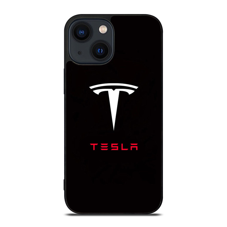 TESLA ELECTRIC CAR LOGO iPhone 14 Plus Case