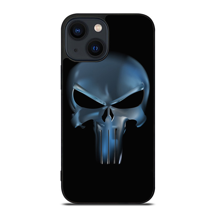 THE PUNISHER SKULL METAL LOGO iPhone 14 Plus Case THE PUNISHER SKULL METAL LOGO iPhone 14 Plus Case