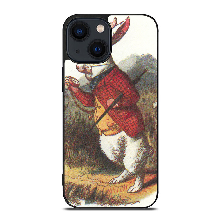 WHITE RABBIT ALICE IN WONDERLAND Disney iPhone 14 Plus Case