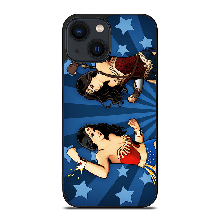 WONDER WOMAN LYNDA CARTER & GAL GADOT iPhone 14 Plus Case WONDER WOMAN LYNDA CARTER & GAL GADOT iPhone 14 Plus Case