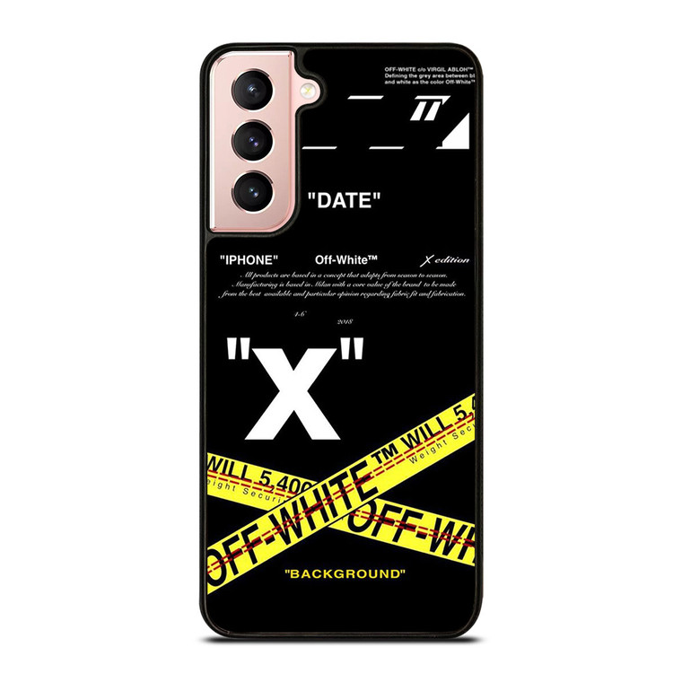 OFF WHITE X BACKGROUND Samsung Galaxy S21 Case