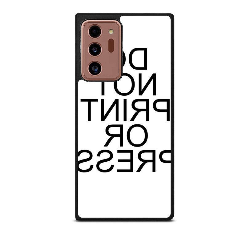 DO NOT PRINT OR PRESS REVERSED Samsung Galaxy S20 Ultra  Case