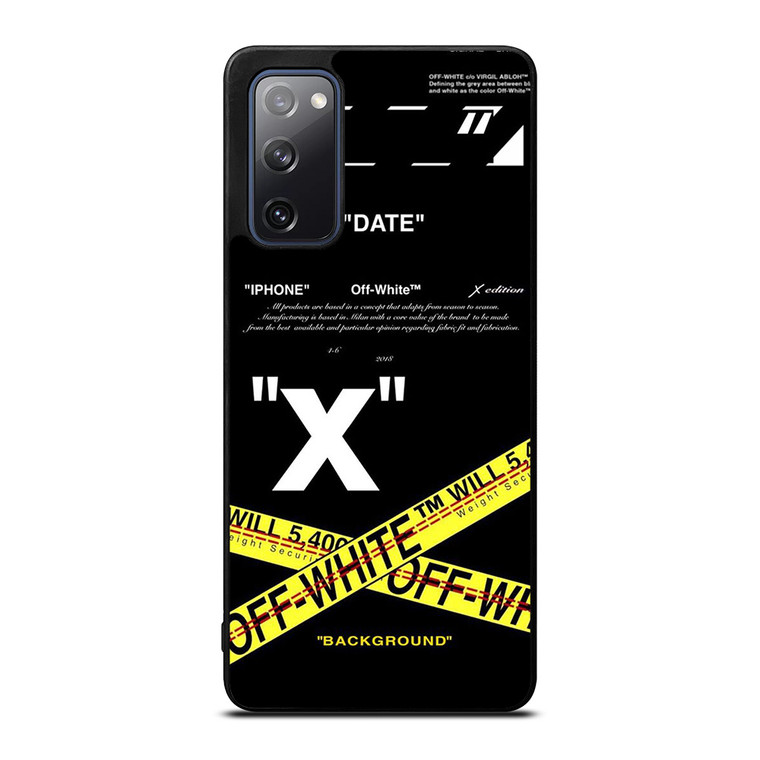 OFF WHITE X BACKGROUND Samsung Galaxy S20 FE Case