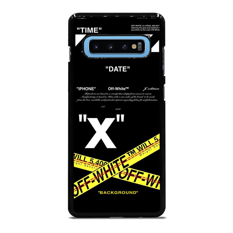 OFF WHITE X BACKGROUND Samsung Galaxy S10 Plus Case